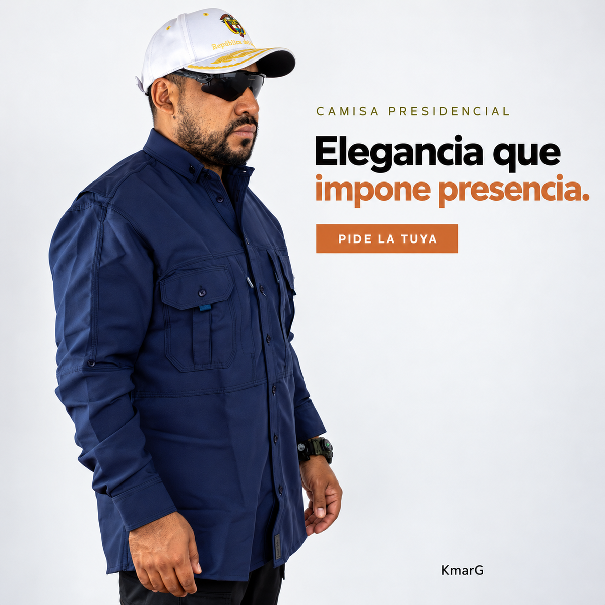 Camisa Presidencial Azul Turquí