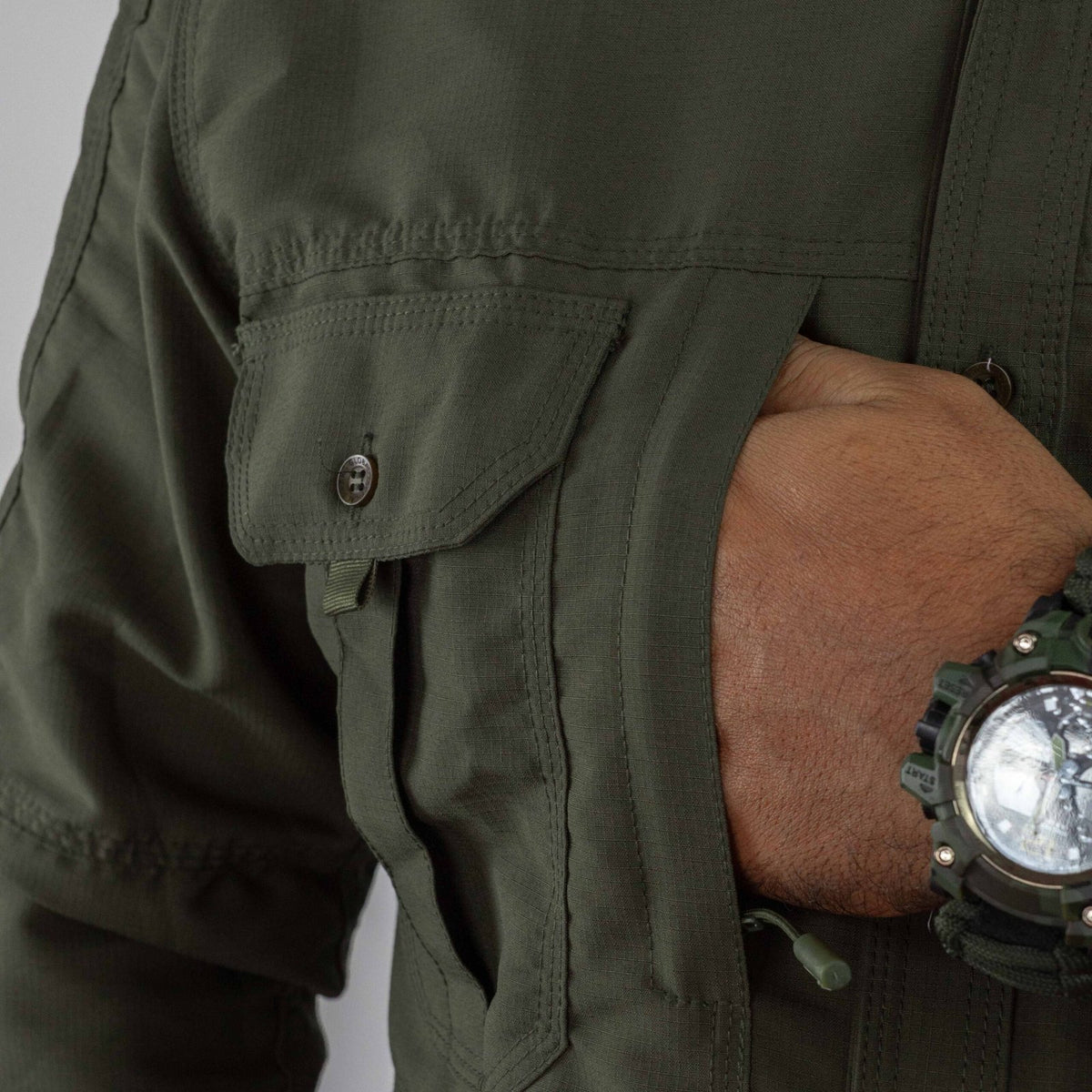 Camisa Presidencial Verde Militar