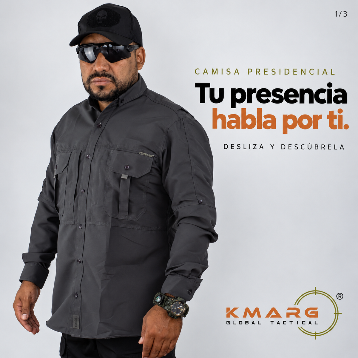 Camisa Presidencial Gris Ratón