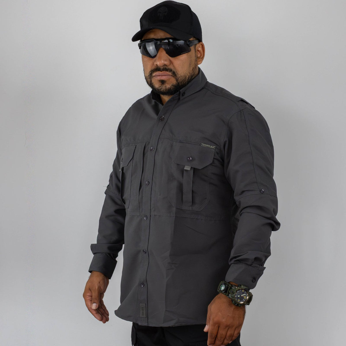 Camisa Presidencial Gris Ratón