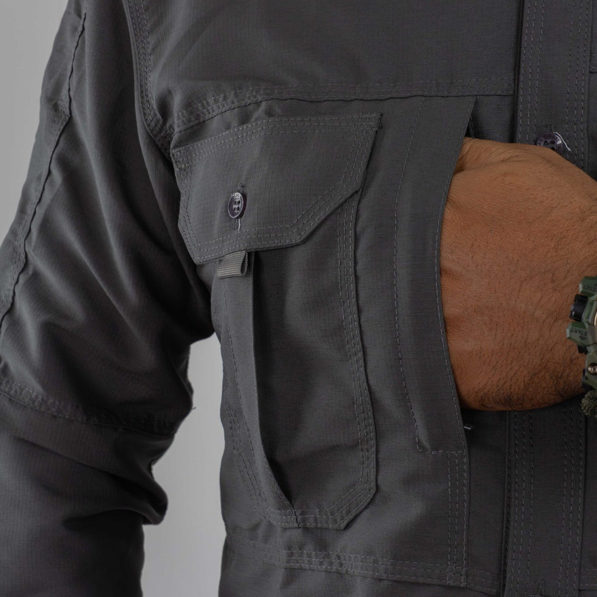 Camisa Presidencial Gris Ratón